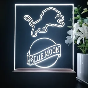 Detroit Lions Blue Moon LED Desk Light