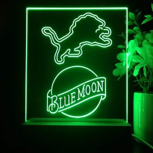 Detroit Lions Blue Moon LED Desk Light