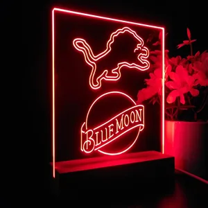 Detroit Lions Blue Moon LED Desk Light