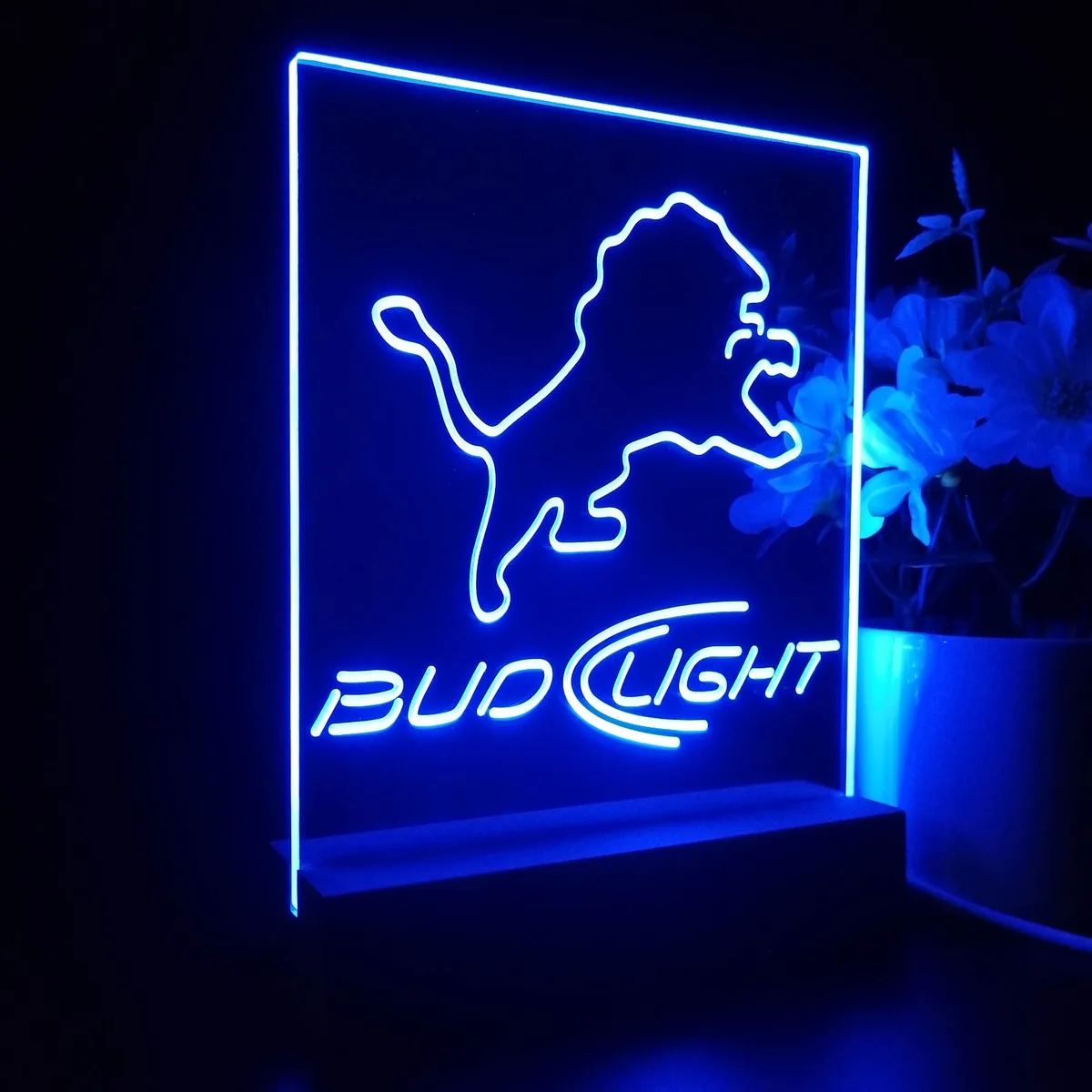 Detroit Lions Bud Light LED Desk Light
