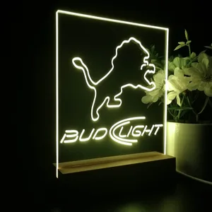 Detroit Lions Bud Light LED Desk Light