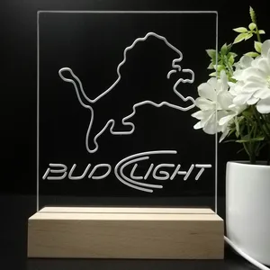Detroit Lions Bud Light LED Desk Light