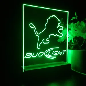 Detroit Lions Bud Light LED Desk Light