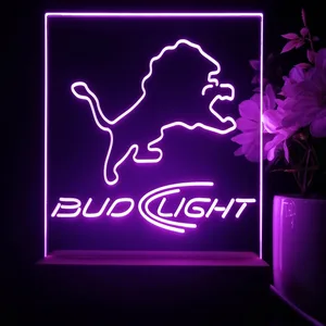 Detroit Lions Bud Light LED Desk Light