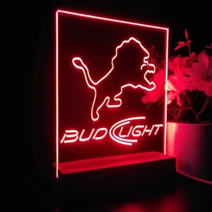 Detroit Lions Bud Light LED Desk Light