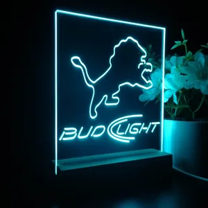 Detroit Lions Bud Light LED Desk Light