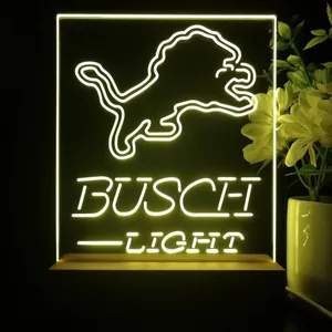 Detroit Lions Busch Light LED Desk Light