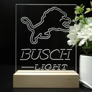 Detroit Lions Busch Light LED Desk Light