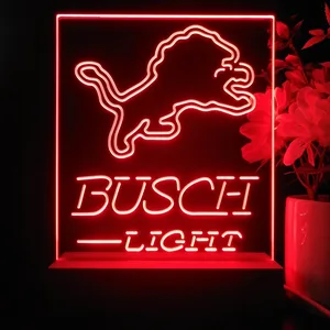 Detroit Lions Busch Light LED Desk Light