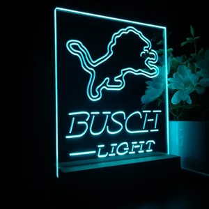 Detroit Lions Busch Light LED Desk Light