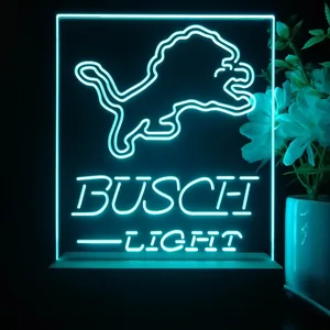 Detroit Lions Busch Light LED Desk Light