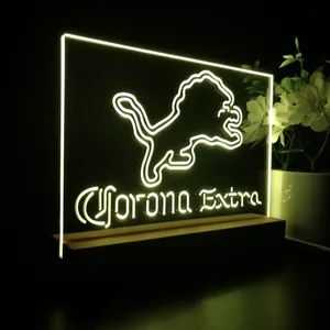 Detroit Lions Corona Extra LED Desk Light
