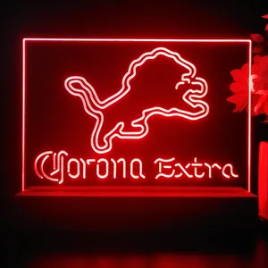 Detroit Lions Corona Extra LED Desk Light
