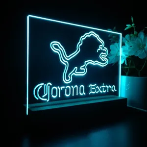 Detroit Lions Corona Extra LED Desk Light