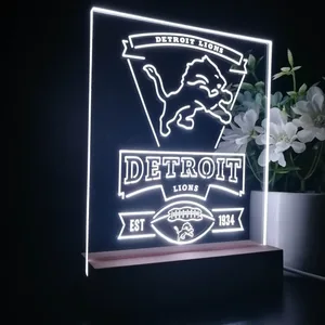 Detroit Lions EST 1934 LED Desk Light