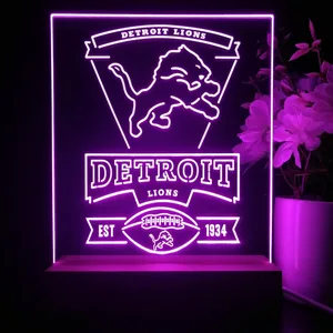 Detroit Lions EST 1934 LED Desk Light