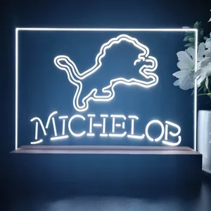 Detroit Lions Michelob LED Desk Light
