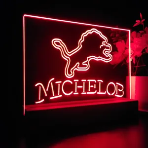 Detroit Lions Michelob LED Desk Light