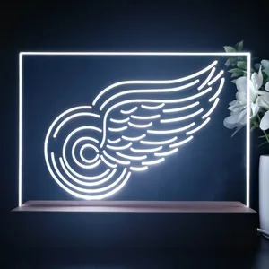 Detroit Red Wings Logo 1 LED Desk Light