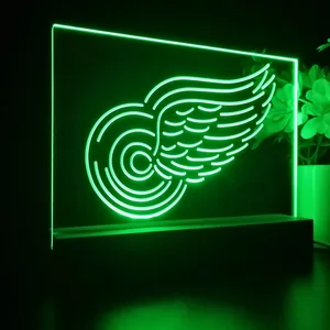 Detroit Red Wings Logo 1 LED Desk Light