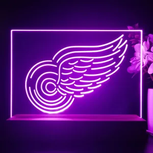 Detroit Red Wings Logo 1 LED Desk Light