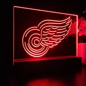 Detroit Red Wings Logo 1 LED Desk Light