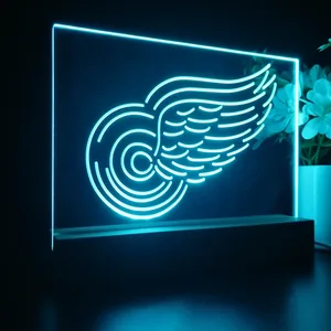 Detroit Red Wings Logo 1 LED Desk Light