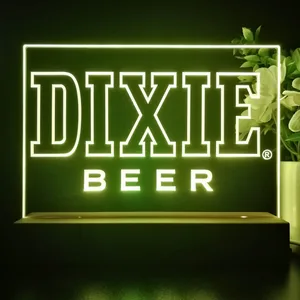 Dixie Beer Banner 1 LED Desk Light