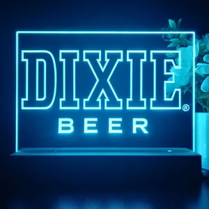 Dixie Beer Banner 1 LED Desk Light