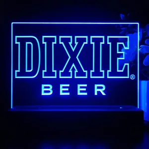 Dixie Beer Banner 1 LED Desk Light
