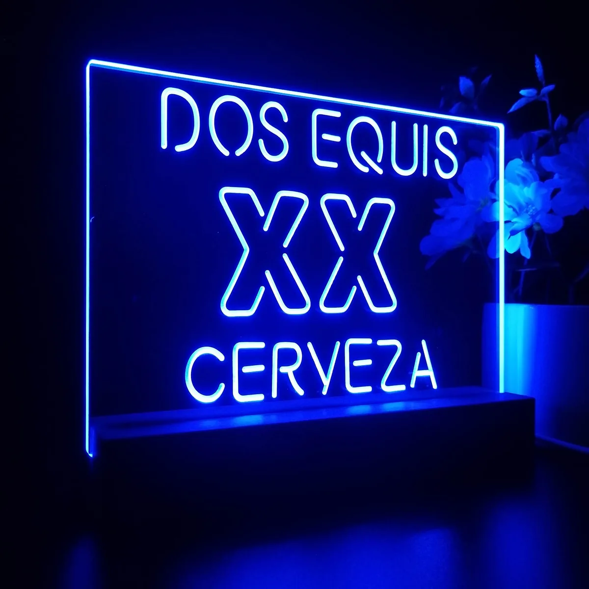 Dos Equis Logo 1 LED Desk Light