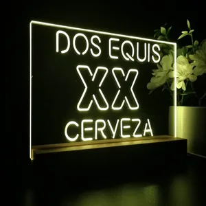 Dos Equis Logo 1 LED Desk Light