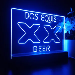 Dos Equis Logo 2 LED Desk Light