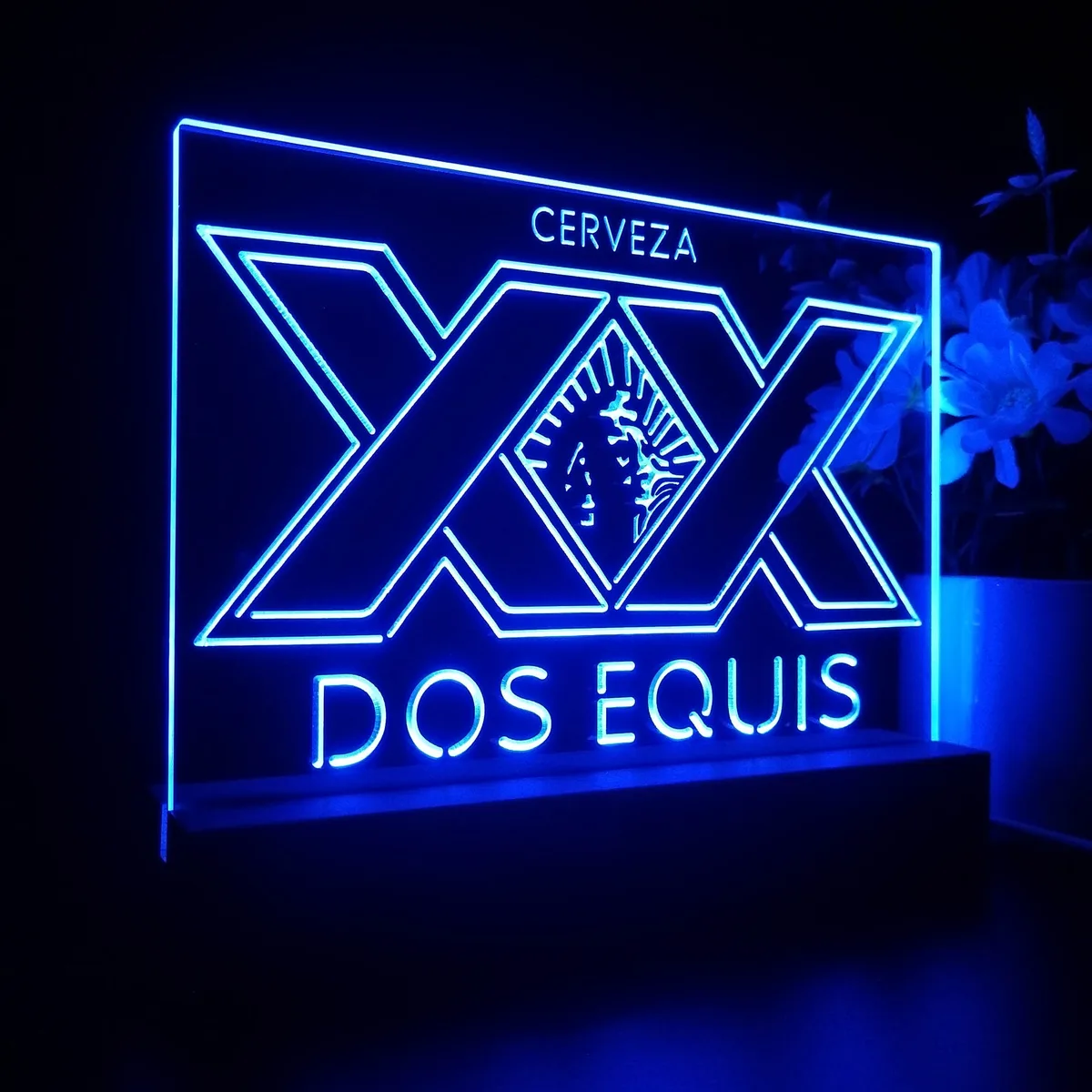 Dos Equis Logo LED Desk Light