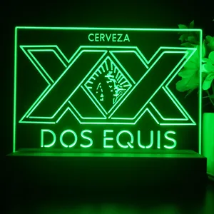 Dos Equis Logo LED Desk Light