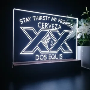 Dos Equis Stay Thirsty My Friends LED Desk Light