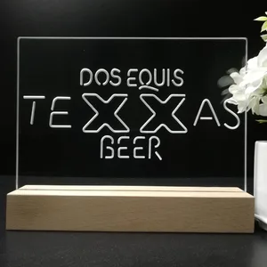 Dos Equis Texas Beer LED Desk Light