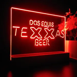 Dos Equis Texas Beer LED Desk Light
