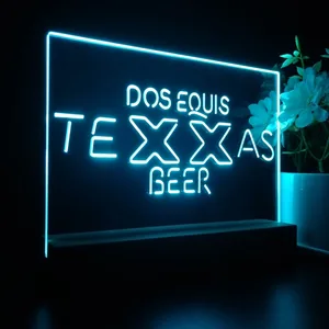 Dos Equis Texas Beer LED Desk Light