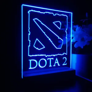 Dota 2 Logo LED Desk Light