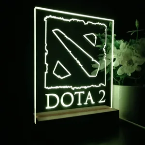 Dota 2 Logo LED Desk Light