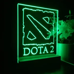 Dota 2 Logo LED Desk Light