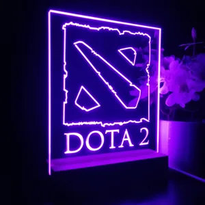Dota 2 Logo LED Desk Light