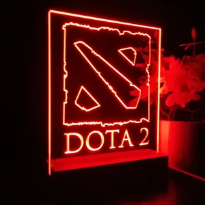 Dota 2 Logo LED Desk Light