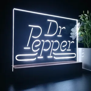 Dr. Pepper Banner LED Desk Light