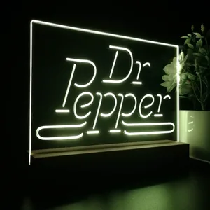 Dr. Pepper Banner LED Desk Light