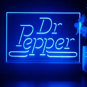 Dr. Pepper Banner LED Desk Light