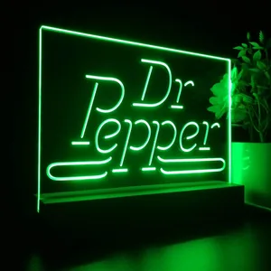 Dr. Pepper Banner LED Desk Light