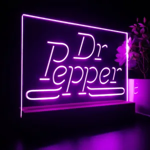 Dr. Pepper Banner LED Desk Light