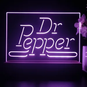 Dr. Pepper Banner LED Desk Light